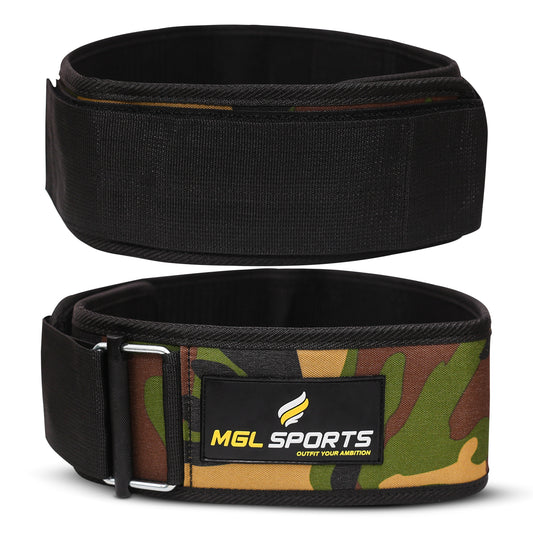 MGL Sports Nylon Self-Locking Weightlifting Belt – Secure Fit, Maximum Support