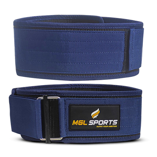MGL Sports Nylon Self-Locking Weightlifting Belt – Secure Fit, Maximum Support