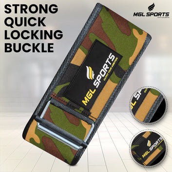 MGL Sports Nylon Self-Locking Weightlifting Belt – Secure Fit, Maximum Support