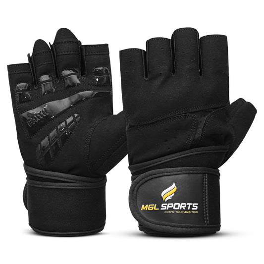 MGL Sports Weight Lifting Gloves – Black Heavy Edition